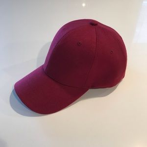 Maroon plum baseball hat
